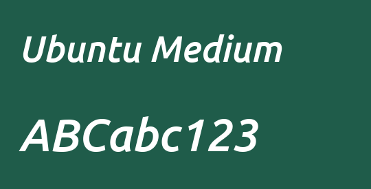 Ubuntu Medium