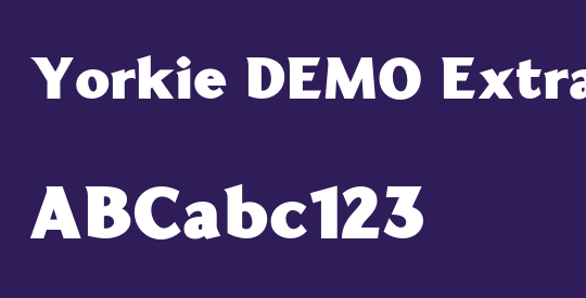 Yorkie DEMO ExtraBold