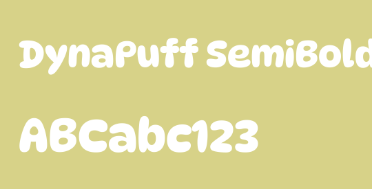 DynaPuff SemiBold