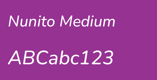 Nunito Medium