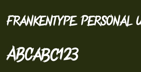 Frankentype Personal Use Only