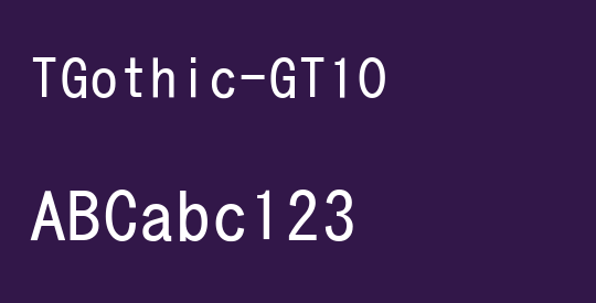 TGothic-GT10