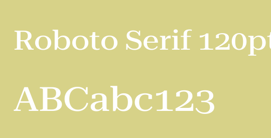 Roboto Serif 120pt Expanded Medium