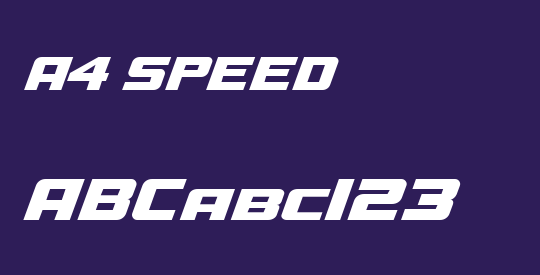 A4 SPEED