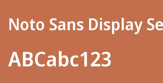 Noto Sans Display SemiBold