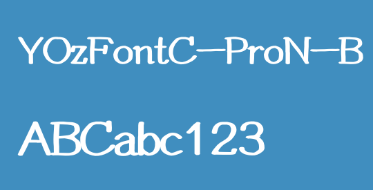 YOzFontC-ProN-B