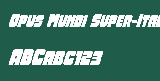 Opus Mundi Super-Italic