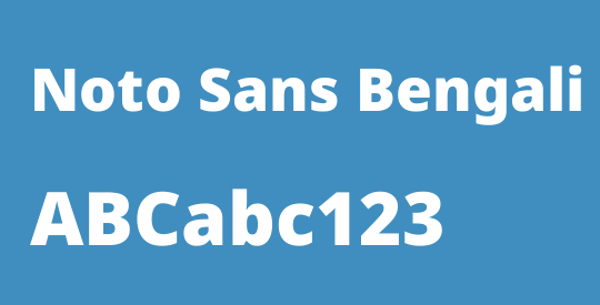 Noto Sans Bengali Black
