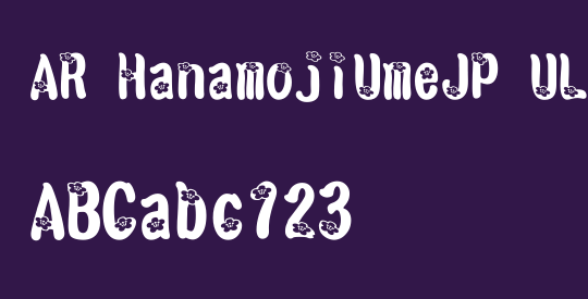 AR HanamojiUmeJP UL