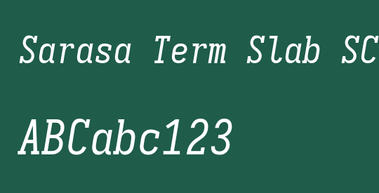 Sarasa Term Slab SC