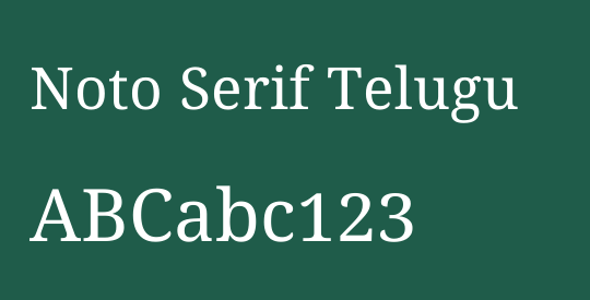Noto Serif Telugu