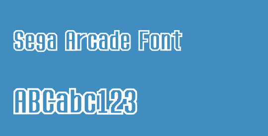 Sega Arcade Font