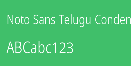 Noto Sans Telugu Condensed Light