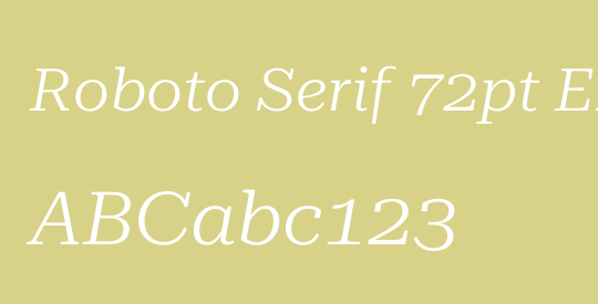 Roboto Serif 72pt Expanded Light