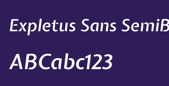 Expletus Sans SemiBold