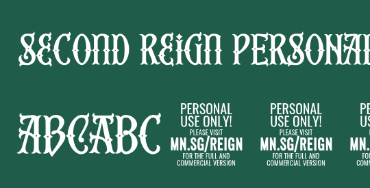 Second Reign PERSONAL USE ONLY Bd