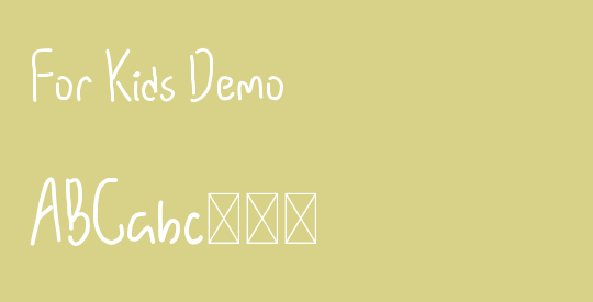 For Kids Demo