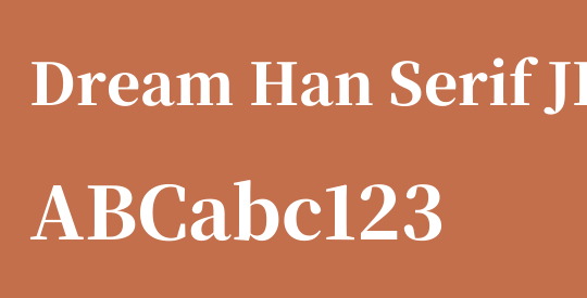 Dream Han Serif JP