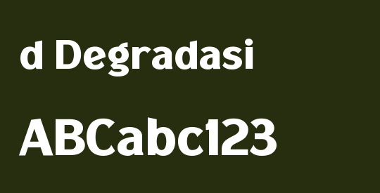 d Degradasi