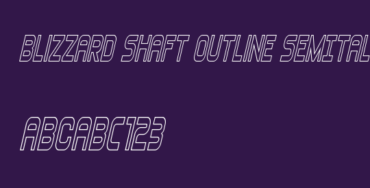 Blizzard Shaft Outline SemItal