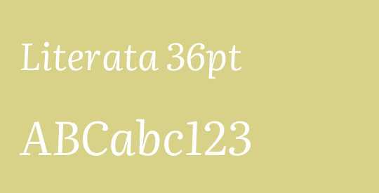 Literata 36pt