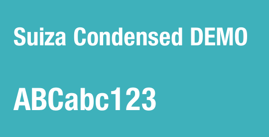 Suiza Condensed DEMO