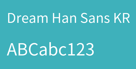 Dream Han Sans KR