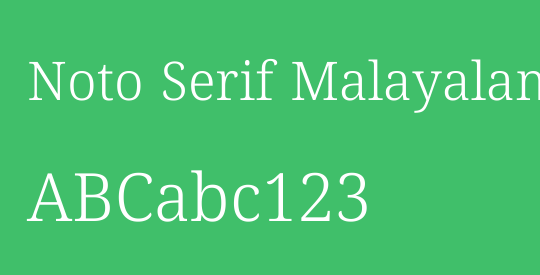 Noto Serif Malayalam Light