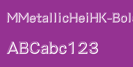 MMetallicHeiHK-Bold