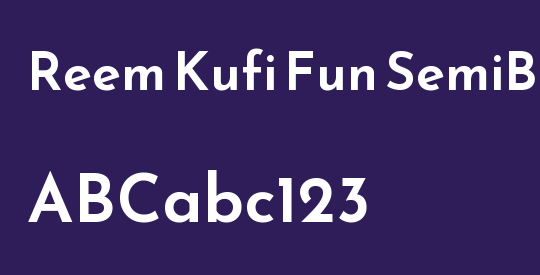 Reem Kufi Fun SemiBold