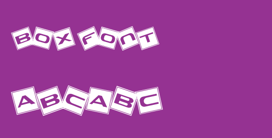 Box Font