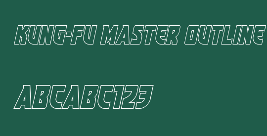 Kung-Fu Master Outline Italic