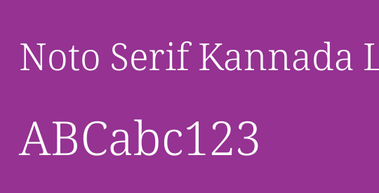 Noto Serif Kannada Light