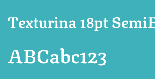 Texturina 18pt SemiBold