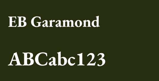 EB Garamond
