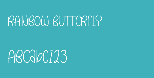 RAINBOW BUTTERFLY
