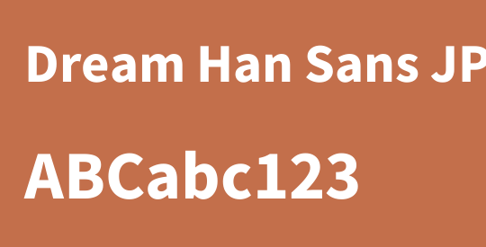 Dream Han Sans JP