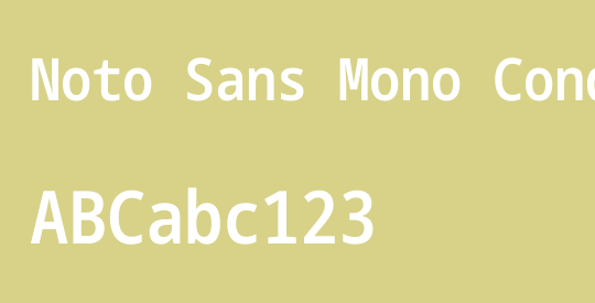 Noto Sans Mono Condensed SemiBold