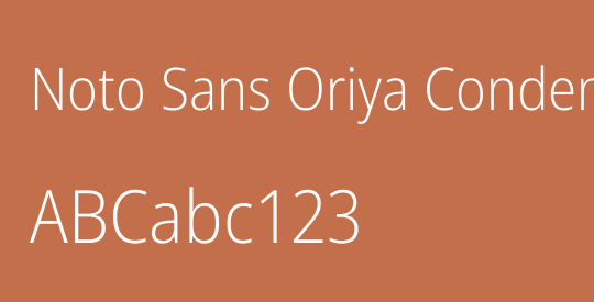 Noto Sans Oriya Condensed ExtraLight
