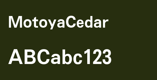 MotoyaCedar