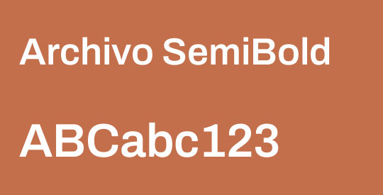 Archivo SemiBold