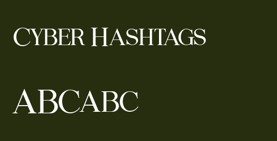 Cyber Hashtags