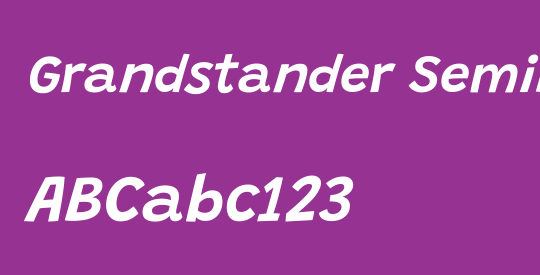 Grandstander SemiBold