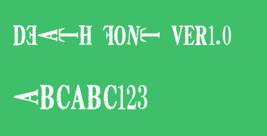 DEATH FONT ver1.0