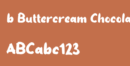 b Buttercream Chocolate