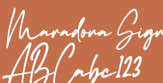 Maradona Signature