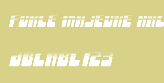 Force Majeure Halftone Italic
