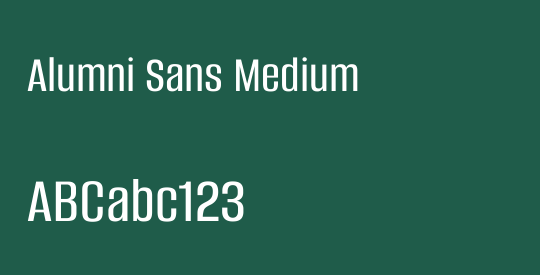 Alumni Sans Medium