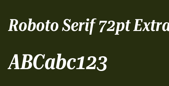 Roboto Serif 72pt ExtraCondensed SemiBold