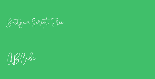 Bastyan Script Free